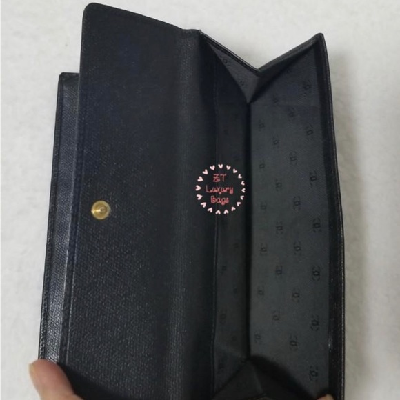 CHANEL black long wallet. Guaranteed authentic. - Picture 8 of 10